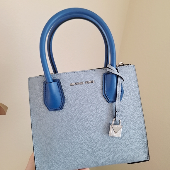 NEW Michael Kors Studio Mercer Medium Pebbled Leather Messenger Bag - Picture 2 of 10